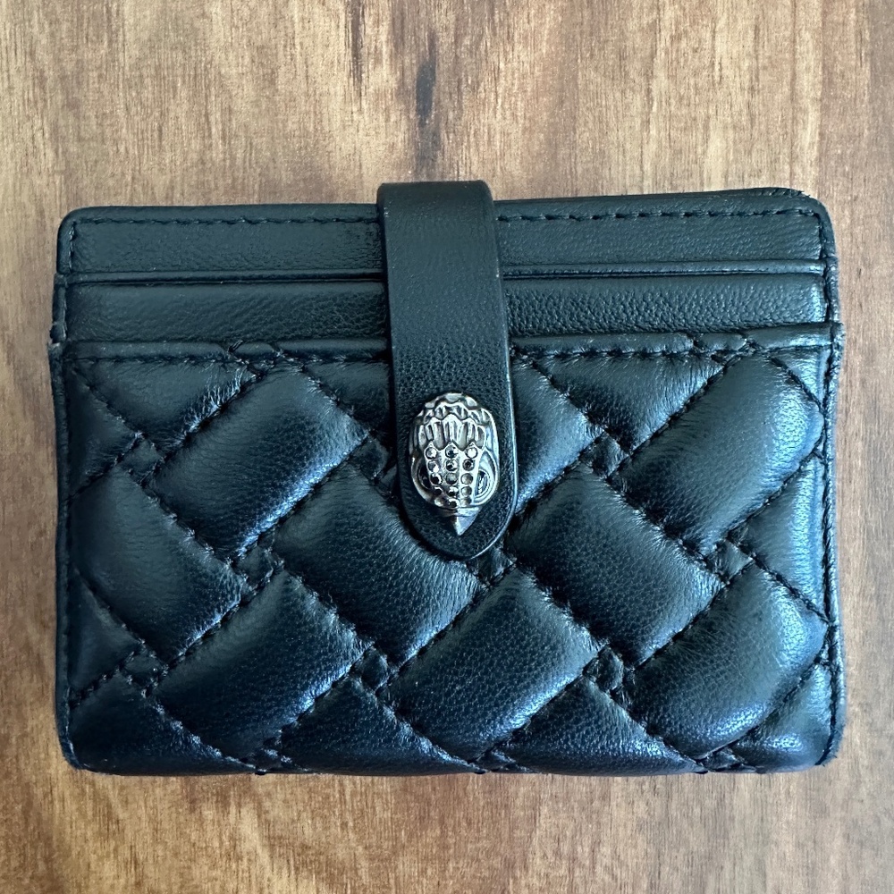 Kurt Geiger London Quilted Leather Card Wallet